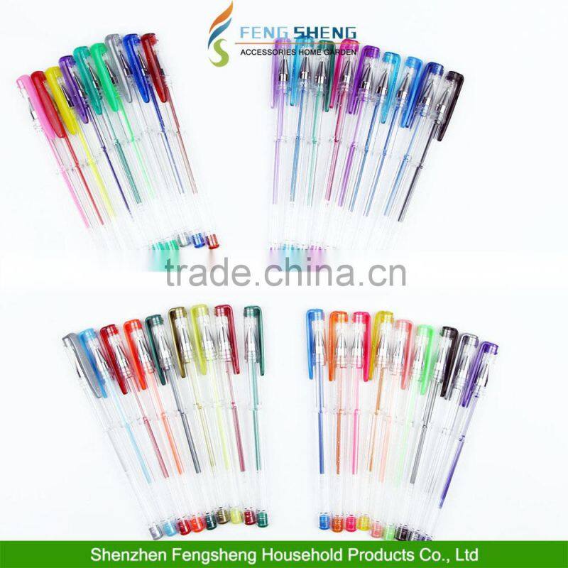 36 Colors Gel Pens School Craft Supplies Assorted Colours Stationery Art