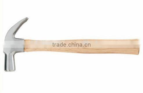 British Type claw hammer with wooden handle