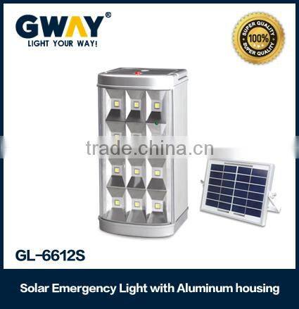 LED Solar emergency light,12pcs 0.5W high power LED light