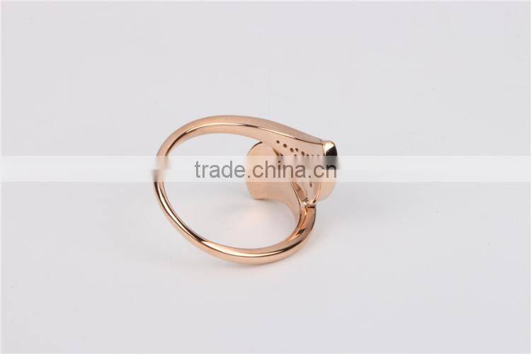 Italy famous jewellry 14K gold diamonds ring fashion jewelry