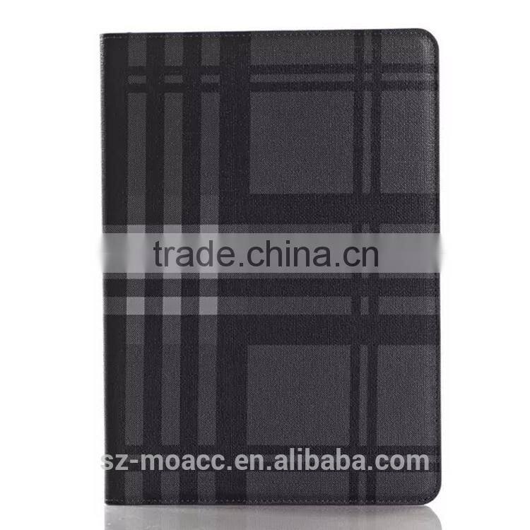 stripe style smart flip stand leather case for ipad air 2
