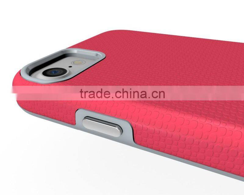 Anti fall sets fashion electroplating button PC+TPU phone case for Iphone 7