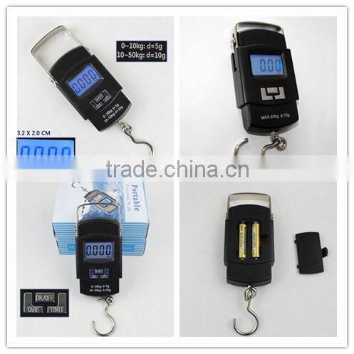 High precision Portable Hanging/Fishing/Luggage Scale with LCD Display