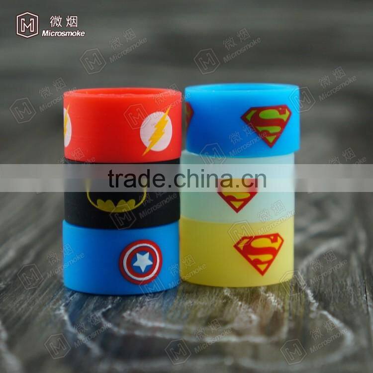 18.5x12 mm E cig custom silicone vape band China manufacture new electronic cigarette mod vape band silicon vape