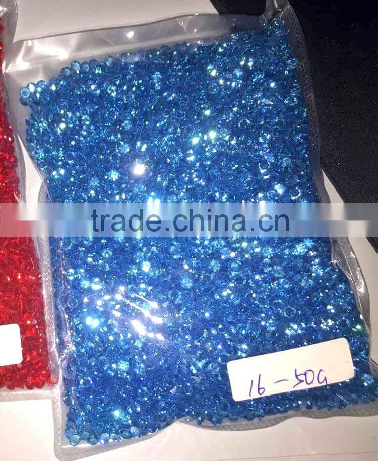 Diamante confetti, clear crystal point back chatons for for decoration