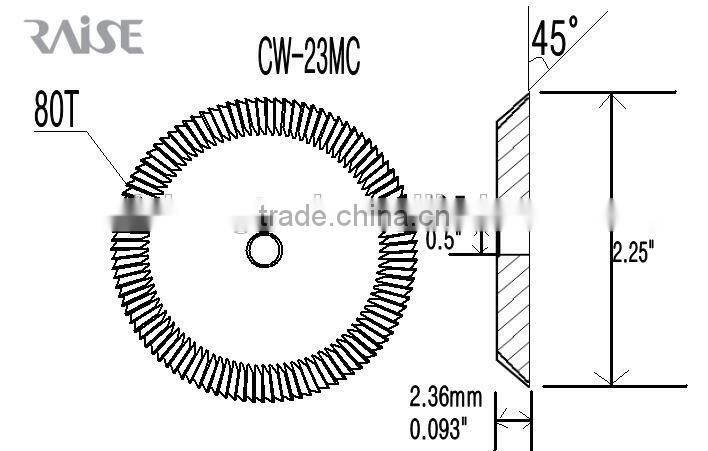 high quality lock pick tools_smooth incisions HSS-Ti double sides angle cutters for wenxing vetical key clone machine