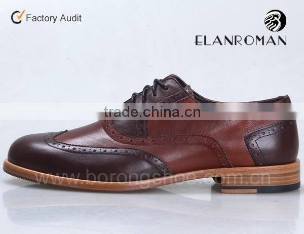 High quality leather shoes men brogues shoes men leather dress shoes