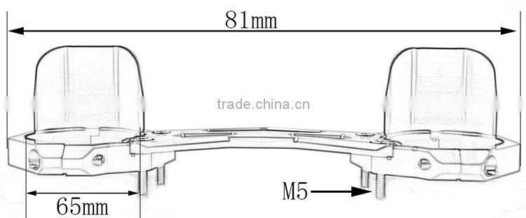 BJ-FFC-002 Custom CNC Aluminum Street Bike Front Forks Clamp for Yamaha R3 R25