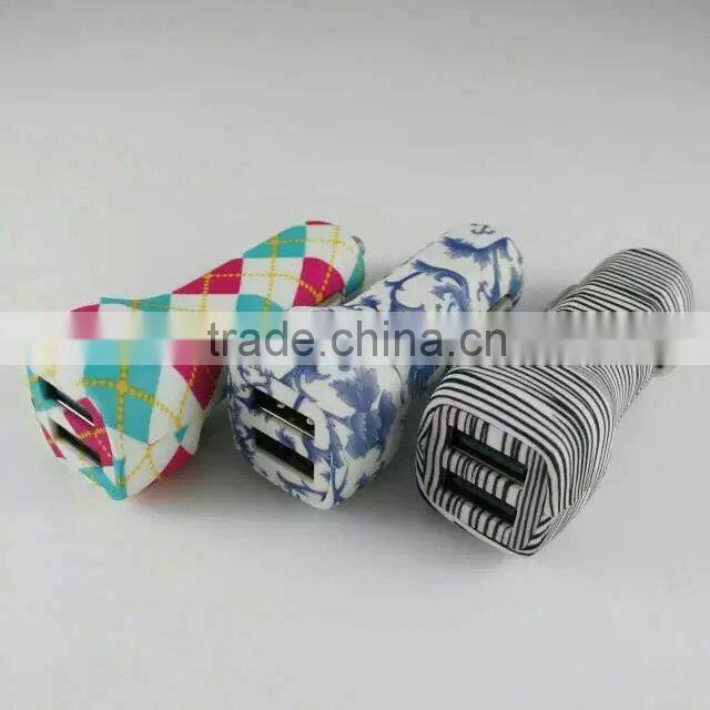 mobile phone retractable car charger adapter