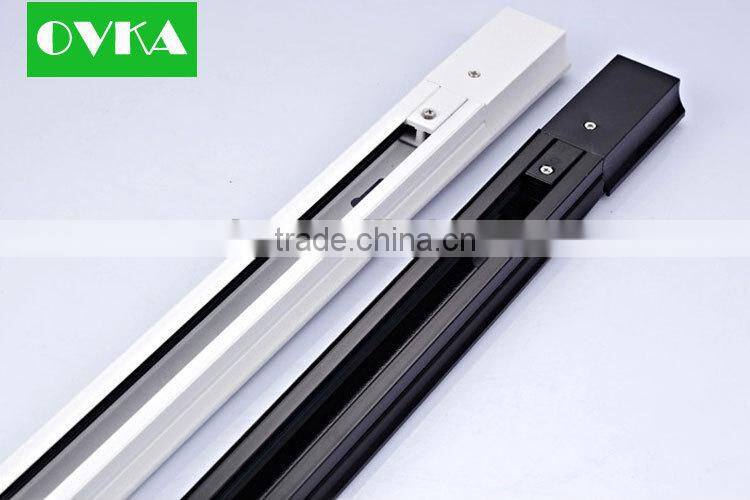 Lighting Track System accessories 1 Meter 2 Wires Aluminum Track Light Rail, LED light track rail