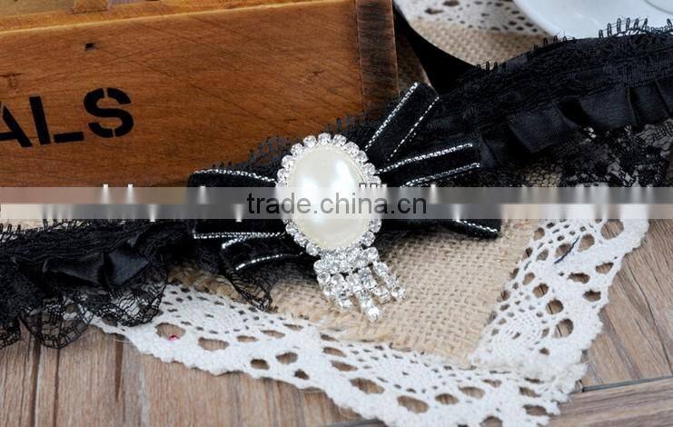 Black Ribbon Pet Dog Cat Scarf Collar