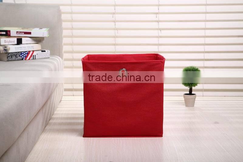 2016 New style high quality China supplier foldable non woven storage box