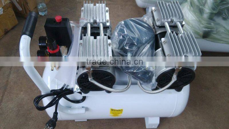 550w 4CFM silent oil free piston air compressor 50L AC power