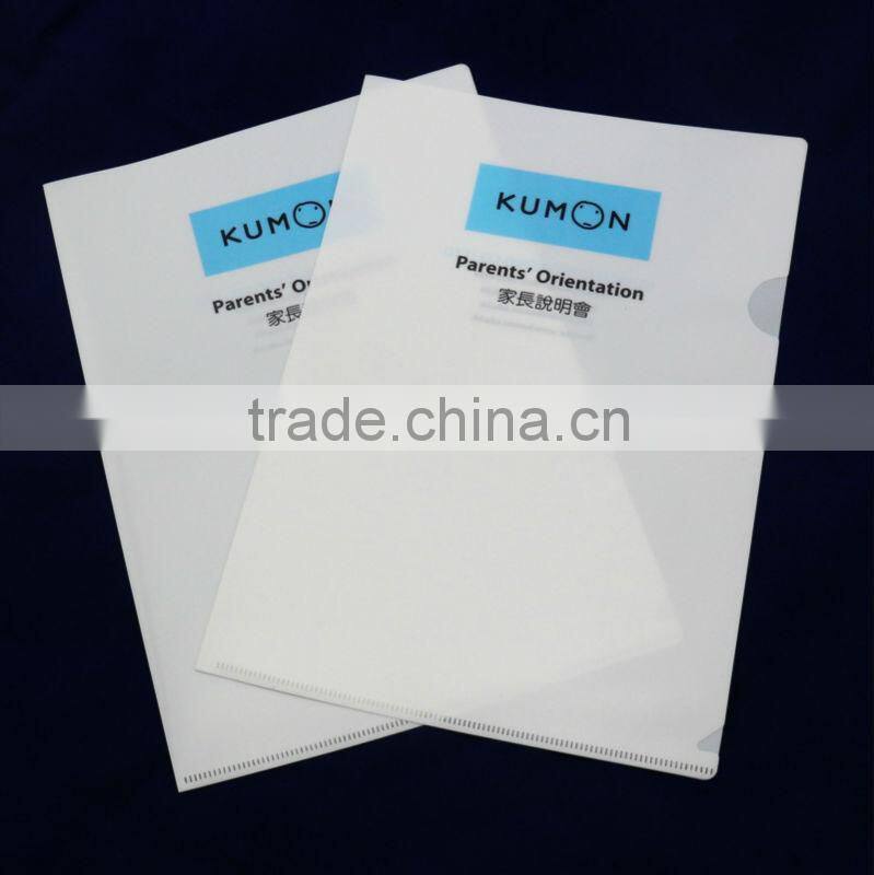 Promotion gift A4 PP clear plastic file holder/Document plastic holder