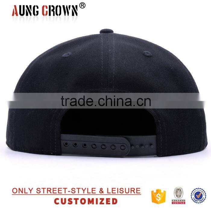 acrylic simple design embroidered snapback caps