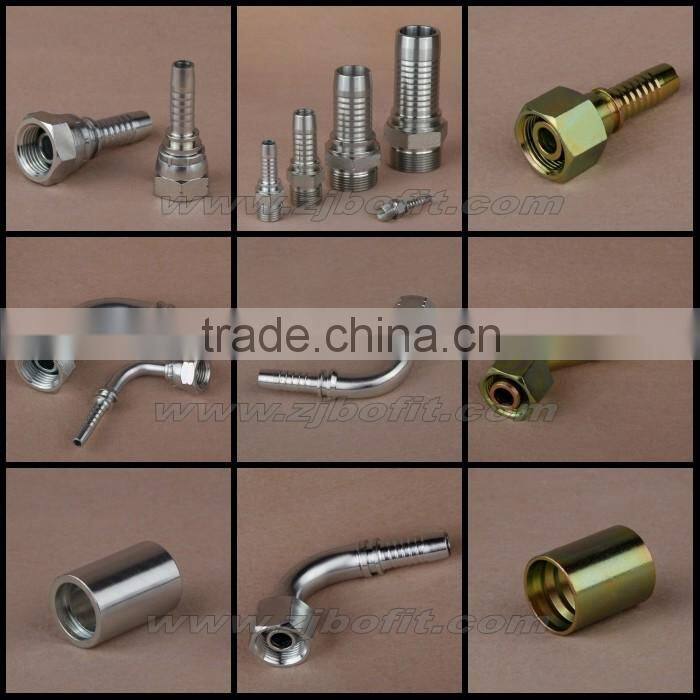 Professional supplier bsp rubber hydraulic hose fitting high pressure stainless steel pipe fittings factory direct price