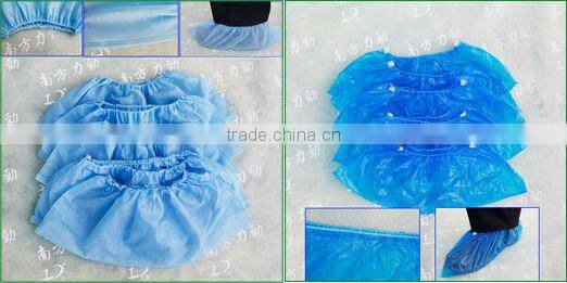 Dual purpose PP & PE shoe cover making machine