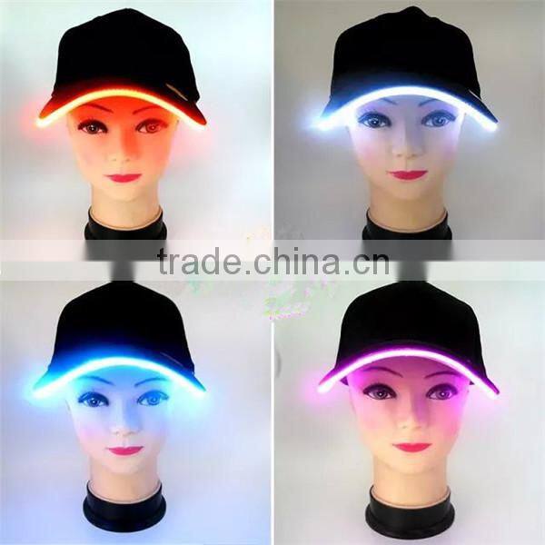 Baseball Customized Logo led light cap wholesale light caps