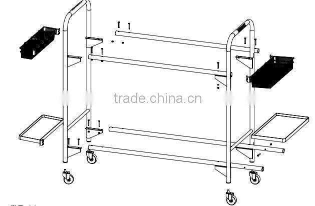 Kinlife Rolling Commercial Tire Storage Rack