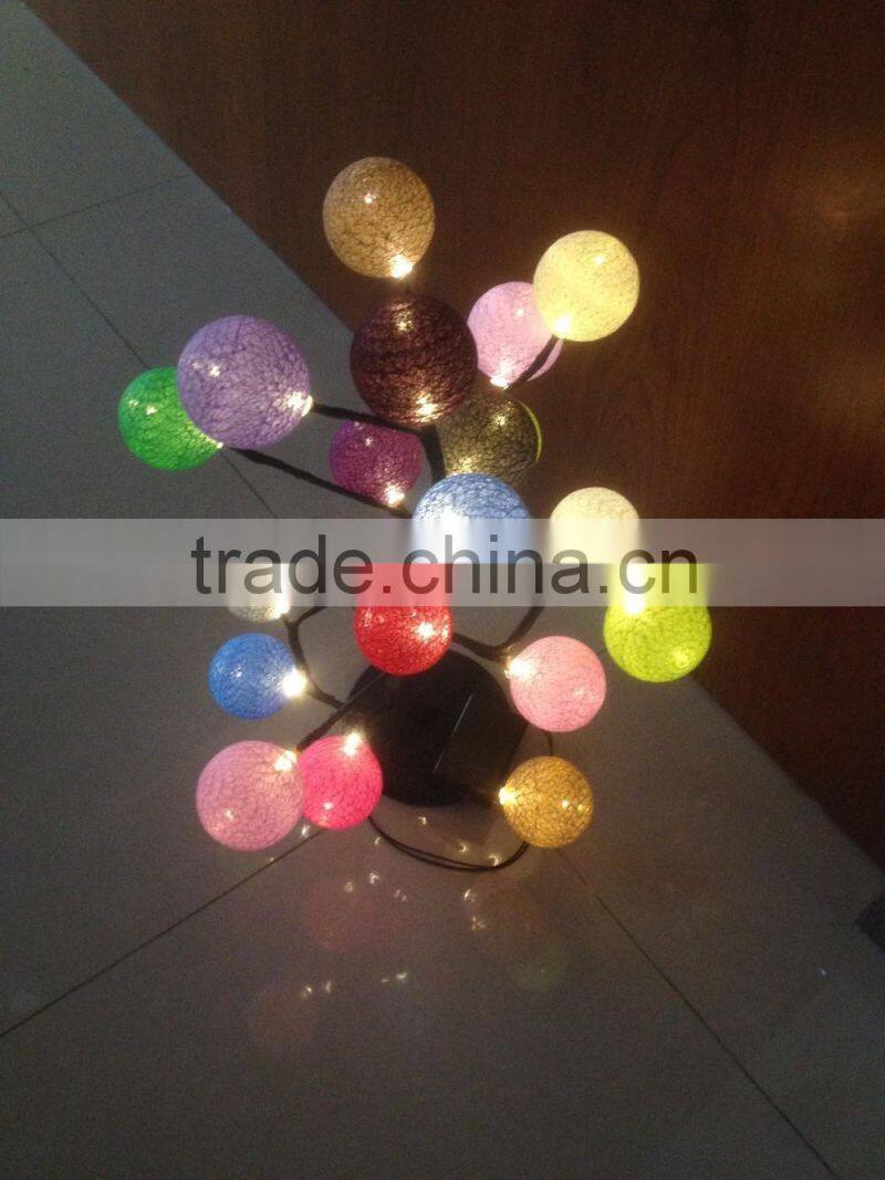 12V 4.5V battery led tree light color changing led magic ball light