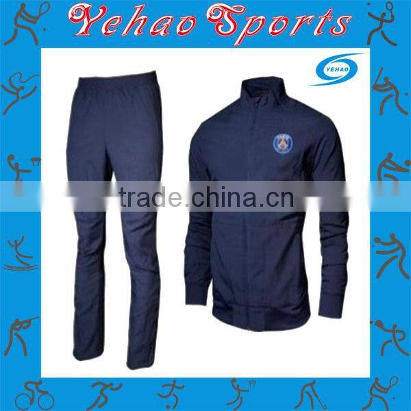 navy blue black tracksuit with custom design as you required
