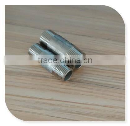 SS304/316 1/4" NPT Taper Thread Long Pipe Nipple 450mm Length