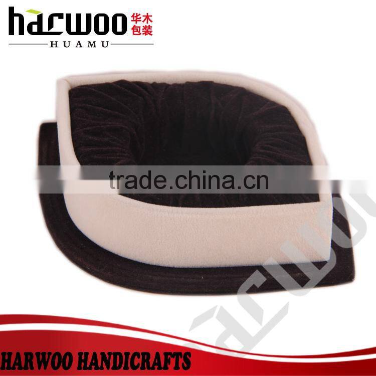 Cheap velvet perfume pack boxes with clear window