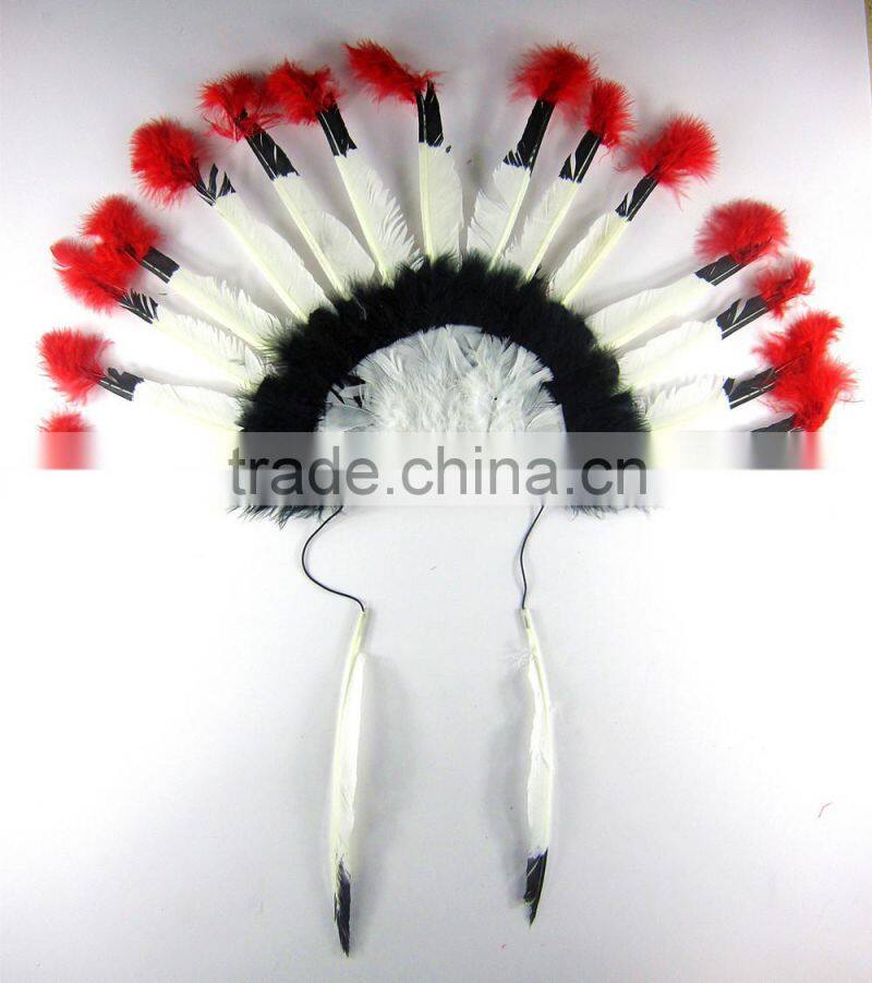 Carnival indian feather headband