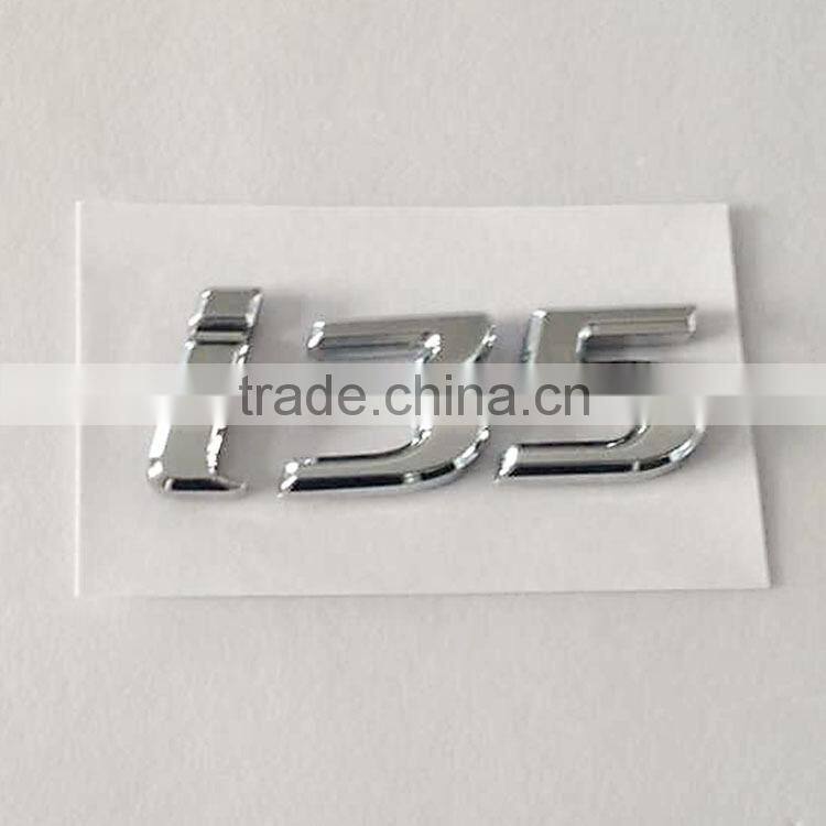 Promotional silver 3m adhesive Chrome car sticker