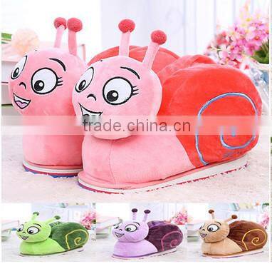 plush shoes/plush bear toy shoes/plush animal house shoes