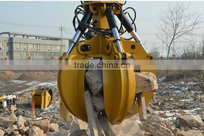 5 teeth hydraulic rotating grapple / orange peel grab