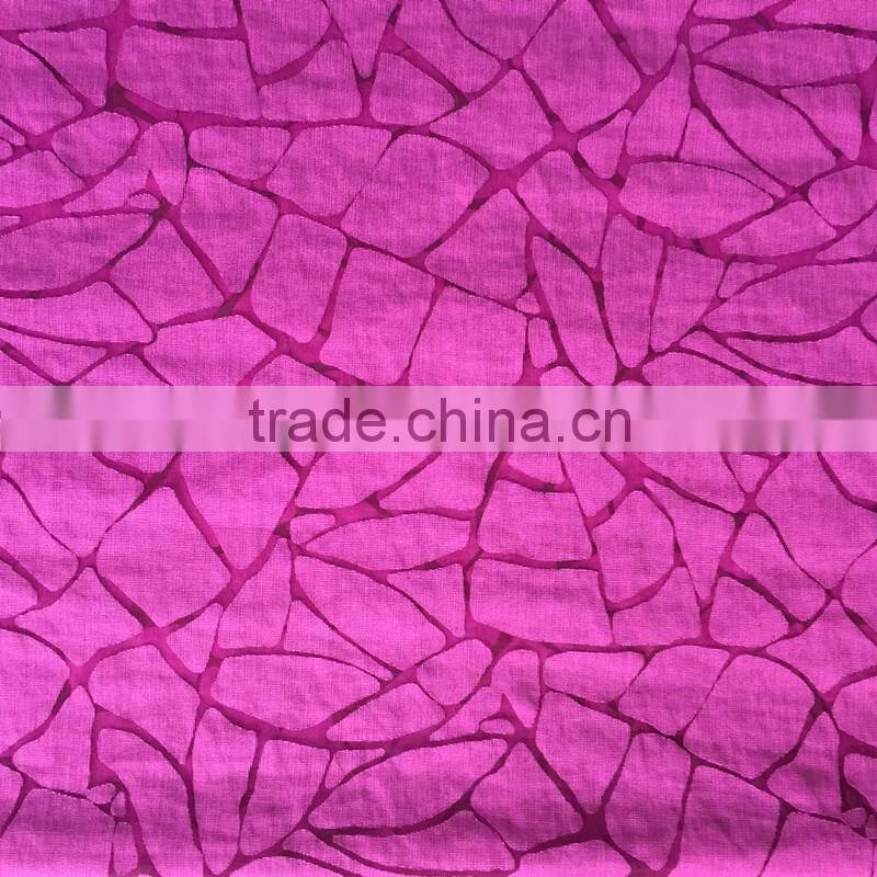 Spring summer burnt-out woven fabric