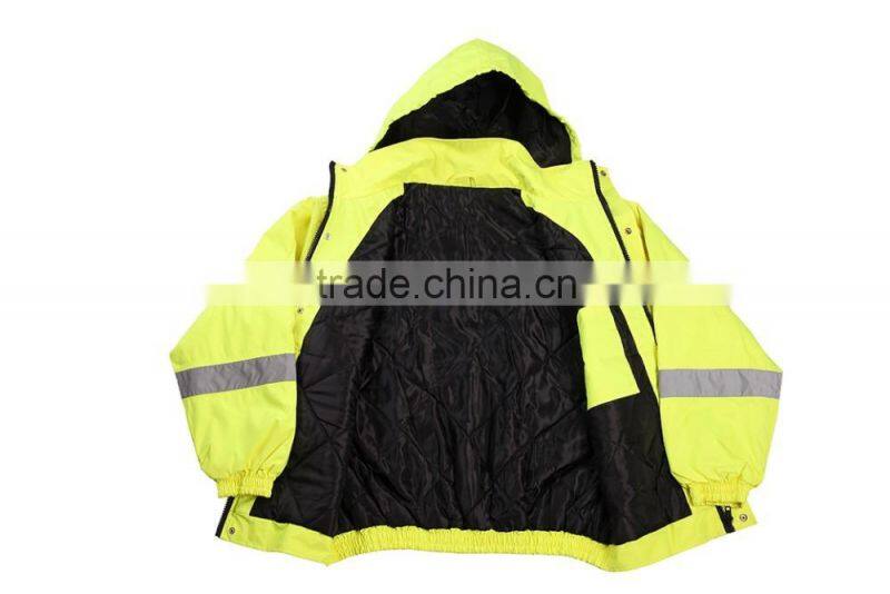 Winter Hi Vis Safety Jacket With Reflector High Quality Winter Jacket