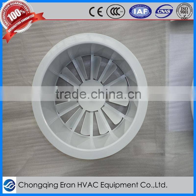 High Quality Aluminium round air diffuser with plenum made in china