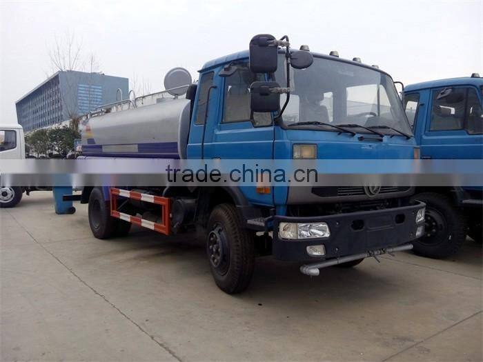 New Dongfeng 10 CBM Stainless Steel Water Bowser Truck
