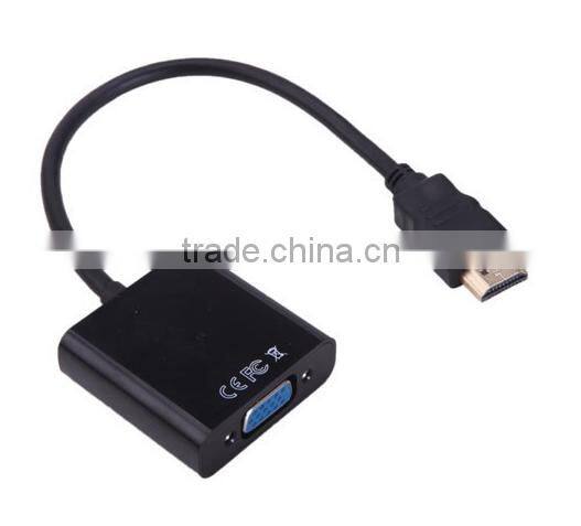 High speed 24K gold plated cable vga a hdmi convertidor with factory price