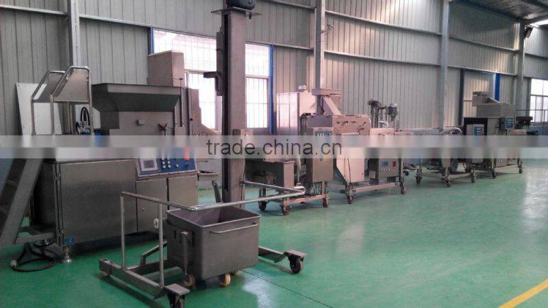 Meat pie patty making machine / burger patty machine / flour and bread coating production line