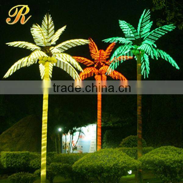 Lighted artificial palm tree wholesale christmas decorations
