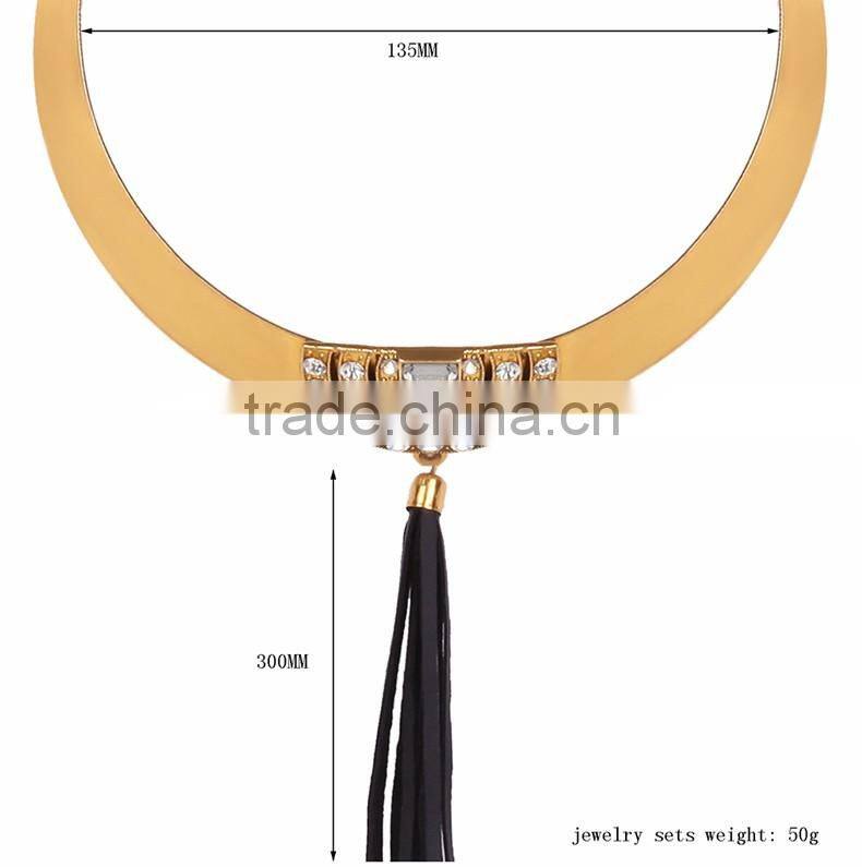 New Design Fashion Crystal Necklaces Women Luxury Statement Diamond Necklace Jewelry SKA8464