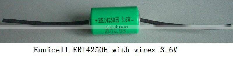 3.6v lithium battery 1/2AA ER14250 ER14250H ER14250M battery