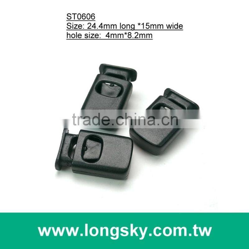 (#ST0602) 1 hole plastic cord stopper toggles for jackets