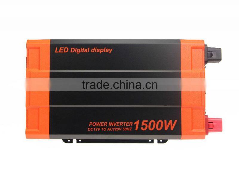 12V/24/48VDC to 110V/230VAC 1500W Pure Sine Wave Power Inverter , Solar Inverter System For Home DS-1500P