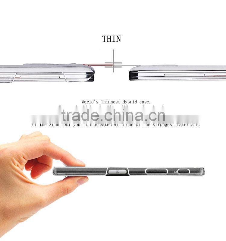 Clear transparent anti scratch case For Sony xperia z5