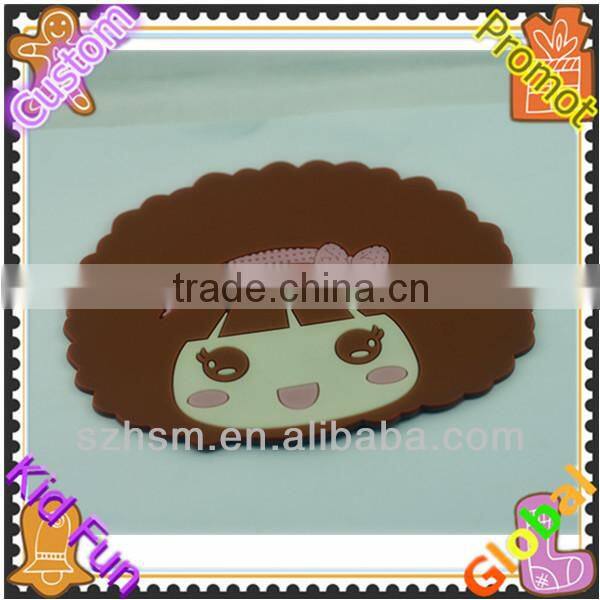 Cheap Cartoon custom souvenir PVC coatser