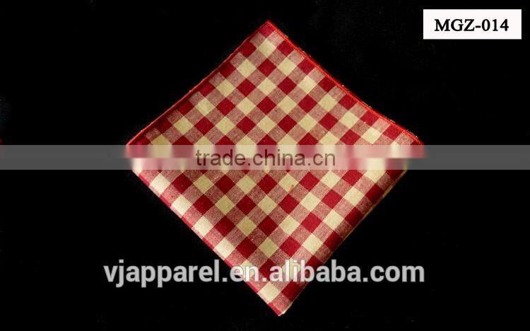 Mens checked Cotton Linen Pocket Square/Handkerchief/Hanky/Hankies/UK