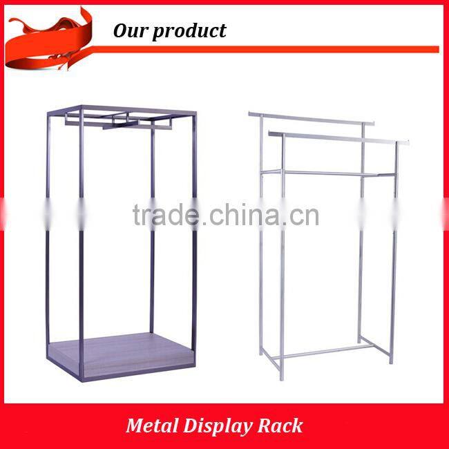Wood clothing display rack for shop