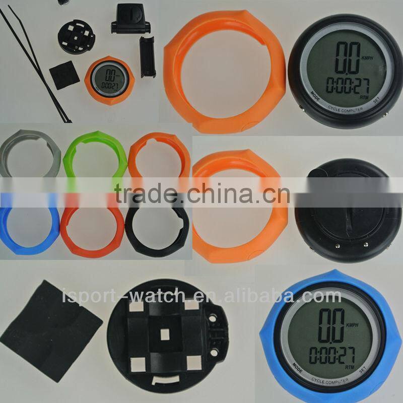 wireless bike speed meter waterproof LCD Backlight from China BSCI factory