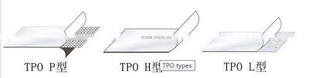 1.5mm thickness TPO waterproofing membrane