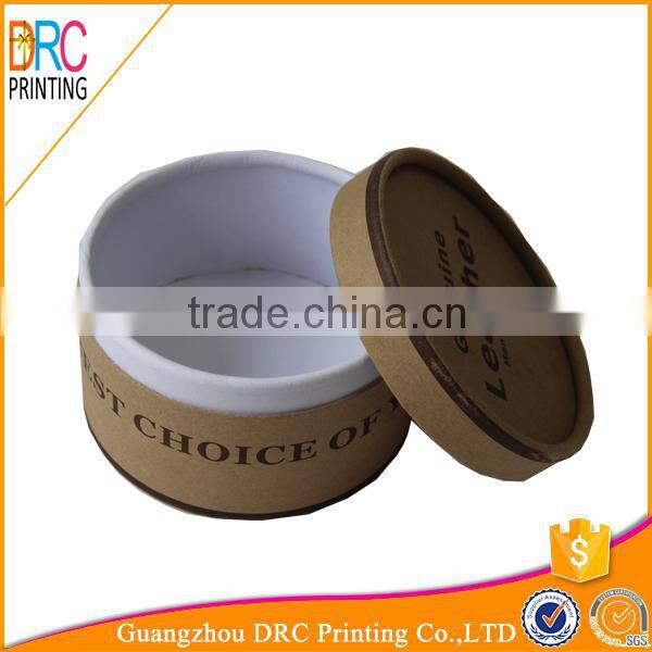 Mini hard cylindrical plain cardboard box
