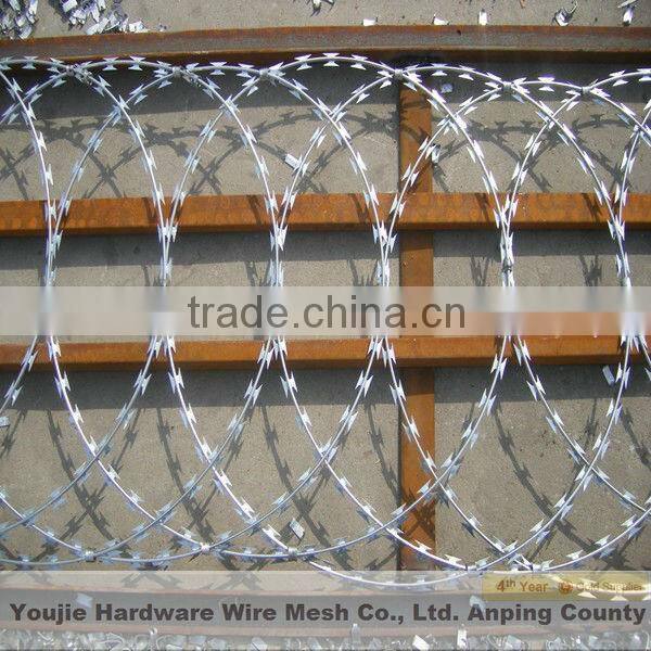 galvanized razor barbed wire hot dipped galvanized razor mesh fence